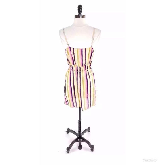ANTHROPOLOGIE Lilka Watercolor Striped Tunic Top Sz M! - Picture 5 of 8